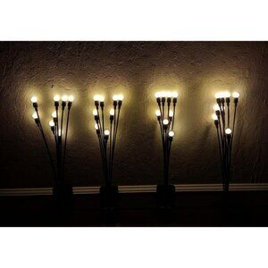New Solar Garden Lights, 4 Pack 32 LED Solar Outdoor Lights, Outdoor Decoration